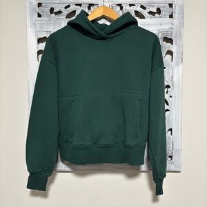 NEW Bearded Goat Heavy Weight Fleece Overnight Hoodie Forest Green Size S